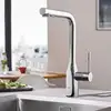 Image de Grohe Essence Mitigeur de cuisine pivotant, avec douchette extractible, 30270000,