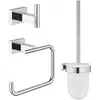 Image de GROHE 40757001 Essentials Cube Set d'Accessoires Argent Chromé