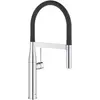 Image de GROHE Essence Mitigeur monocommande pour Evier de cuisine (2 Jets, Douchette professionnelle extensible, fixation magnétique, pivotant à 360°), Chrome, 30294000