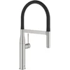 Image de GROHE Essence Mitigeur Robinet pour Evier de Cuisine, Avec flexible Noir, Supersteel, 30294DC0 (Import Allemagne)