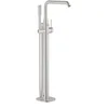 Image de GROHE Essence Mitigeur Bain/Douche Hors Sol (Avec douchette Euphoria Cosmopolitan Stick, Zone de rotation réglable, A fixer au sol), Supersteel, 23491DC1