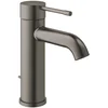 Image de GROHE Essence Mitigeur monocommande Lavabo, Robinet pour Salles de Bains, Taille S (Avec Tirette et Garniture de vidage, Economie d'eau, Facile à Installer), Anthracite Brossé, 23589AL1