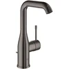 Image de GROHE Essence Mitigeur monocommande, Robinet pour Lavabo de salle de Bains, Taille L (Bec Orientable, Facile à installer, Avec clapet de vidage), Hard Graphite, 32628A01
