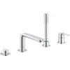Image de GROHE 19577001 Lineare Façade pour combiné 4 trous montage avec ou sans châssis, Chrome