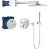 Image de GROHE SmartControl Ensemble de douche encastré 3 sorties, Douche de tête Rainshower 310, Flexible 1,5m, Chrome, 34709000