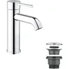 Image de GROHE Essence Robinet lavabo de salle de bains, Taille M, Mitigeur monocommande (Sans tirette de vidage, Vidage clic clac inclus, installation rapide), chromé, 23797001 (Import Allemagne)