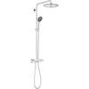 Image de GROHE Colonne de douche mitigeur thermostatique Vitalio Joy 260, 50% d'économie d'eau et d'énergie, tablette incluse, tête de douche 260mm, douchette 3 jets, chromé, 26403001 (Import Allemagne)