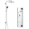 Image de GROHE Colonne de douche avec inverseur Vitalio Joy 260, douche apparente, tête de douche 250mm, barre orientable, pommeau de douche Vitalio Joy 110 3 jets, chromé, 27357002 (Import Allemagne)