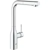 Image de GROHE Essence Mitigeur Robinet pour Evier de Cuisine (Bec Haut, Zone de rotation 360°, Mousseur Extractible), Chrome, 30270000
