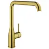 Image de GROHE Essence Mitigeur de Cuisine avec Douchette Extractible (Bec Orientable à 360°, Limiteur de Débit Réglable, Installation Facile sur Évier), Doré Brossé, 30269GN0
