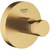 Image de GROHE Essentials - Patère murale pour Salle de Bains, Porte-serviette mural, Fixations Cachées, Platine de Fixation Incluse, Métal, A coller ou à visser, Gold Brossé, 40364GN1