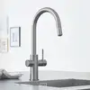 Image de Grohe Blue Home Mitigeur de cuisine avec système de filtration et de gazéification de l’eau, extractible, pivotant, 31541DC0,