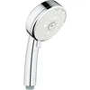 Image de GROHE Tempesta Cosmopolitan 100, Pommeau de Douche 4 Jets (Rain O², Pluie, Massage, Jet tonique), Economie d'Eau, Chromé, 27575002