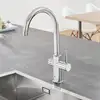 Image de Grohe Blue Home Mitigeur de cuisine avec système de filtration et de gazéification de l’eau, pivotant, 31455001,