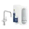 Image de Grohe Blue Home Mitigeur de cuisine avec système de filtration et de gazéification de l’eau, pivotant, 31456001,