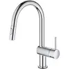 Image de GROHE Minta Touch Mitigeur Cuisine Electronique, Déclenchement Tactile, Douchette Extractible 2 jets (Laminaire/Pluie), Bec Haut, Installation et nettoyage facile, Chromé, 31358002 (Import Allemagne)
