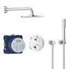 Image de Grohe Grohtherm Ensemble de douche encastré avec mitigeur thermostatique, 34732000,