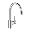 Image de Grohe Concetto Mitigeur de cuisine pivotant, avec douchette extractible, 32663003,
