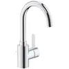 Image de GROHE Eurosmart Cosmopolitan, robinet haut, vidage à tirette, hauteur 30cm | Robinet pour salle de bain, débit et température limitables, montage facile sur lavabo (chrome, 32830001)