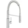 Image de GROHE Robinet évier de cuisine Get, mitigeur monocommande 2 jets) & Mitigeur thermostatique Bain/Douche 1/2 Grohtherm 800 34569000, Argent
