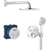 Image de GROHE 34743000 Set de Douche Encastré Thermostatique 2 Sorties, Grohtherm Smartcontrol, Chromé (Import Allemagne)