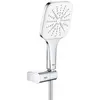 Image de GROHE 26588LS0 Rainshower 130 SmartActive Cube Support mural 3 types de jets Blanc lune