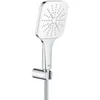 Image de GROHE 26589LS0 Rainshower 130 SmartActive Cube Support Mural 3 Types de Jets Blanc Lune, Moon White