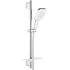 Image de GROHE Ensemble de douche Vitalio SmartActive 130 Cube, pommeau de douche carré SmartActive 3 jets, barre de 600mm, flexible tuyau de douche VitalioFlex 1750mm, chromé, 26596000 (Import Allemagne)