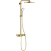 Image de GROHE Euphoria SmartControl System 310 Cube, Colonne de douche avec mitigeur thermostatique (Tête de douche 310mm à 2 jets, Douchette 3 Jets, Flexible 1,75m), Gold Brossé, 26507GN0