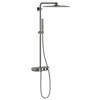 Image de GROHE Euphoria SmartControl System 310 Cube Colonne de douche avec mitigeur thermostatique (Tête de douche 310mm à 2 jets, Douchette Stick Flexible 1,75m), Hard Graphite brossé, 26508AL0