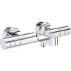 Image de GROHE Mitigeur thermostatique bain douche Precision Get, montage mural, indicateur de température, filtres intégrés & Raccord Colonnette 1/2 Pouces Pièces Détachées 12030000 (Import Allemagne)