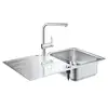 Image de Grohe K500 Évier de cuisine réversible, avec robinet monocommande Minta, 31573SD1, 45-S 86/50 1.0 rev