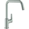 Image de GROHE Robinet évier de cuisine Start, bec haut, mousseur économique d'eau, rotation 150°, installation rapide, finition supersteel, 30470Dc0 (Import Allemagne)
