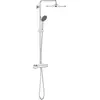 Image de GROHE Colonne de douche avec mitigeur thermostatique Vitalio System 310, tablette incluse, tête de douche 310mm, barre orientable, douchette Vitalio Joy 310 3 jets, chromé, 26401001 (Import Allemagne)