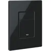 Image de GROHE Even Plaque de Commande, Double Touche Interrompable, Economie d'Eau, Montage Horizontal ou Vertical, ABS, Glossy Black, 38966Kv0