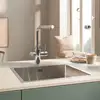 Image de Grohe Blue Pure Mitigeur de cuisine Minta pour système de filtration de l’eau, extractible, pivotant, 30590000, Minta