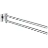 Image de GROHE Start Cube Porte-Serviettes, Porte-Serviettes Mural pour Salle de Bain, 2 Bras pivotants, Fixations Cachées, Fixation avec vis incluses, Métal, 43,8cm, Chromé, 40976000