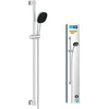 Image de GROHE Vitalio Comfort 110 Ensemble de Douche (Pommeau de Douche 11cm 2 jets, Barre 90cm, Flexible 1.75m), Economie d'Eau, A coller avec GROHE QuickGlue ou à visser, Chromé, 26931001