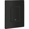 Image de GROHE Even Plaque de Commande, Double Touche Interrompable, Economie d'Eau, Montage Horizontal ou Vertical, ABS, Noir Mat, 389662430