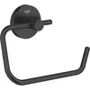 Image de GROHE QuickFix Start, Dérouleur de Papier Toilette Mural sans Couvercle, Fixations Cachées, Vis et Chevilles inclus, Taille 44 x 119 mm, Métal, Noir Mat, 412002430