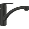 Image de GROHE Start Mitigeur Monocommande Evier, Robinet de Cuisine, Bec Bas, Rotation 140°, Mousseur avec Fente, Noir Mat, 324412432