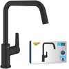 Image de GROHE QUICKFIX Start Robinet de cuisine, Mitigeur Monocommande Evier, Bec Haut, Rotation 150°, Noir Mat, 304702430