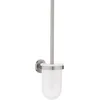 Image de GROHE Start Porte-Balai de WC, Fixations Cachées, Montage Mural Apparent, Verre/Métal, A Coller avec GROHE QuickGlue ou à Visser, Supersteel, 41185DC0