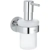 Image de GROHE Start Distributeur de Savon avec Support pour Salle de Bain, Fixations Cachées, A coller avec GROHE QuickGlue ou à visser, Chromé, 41195000