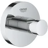 Image de GROHE Start Patère Murale pour Salle de Bain, Fixations Cachées, Platine de Fixation Incluse, Métal, A coller QuickGlue ou à visser, Chromé, 41173000