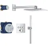 Image de GROHE Precision SmartControl Ensemble de Douche Encastré 3 sorties (Douche de Tête Vitalio SmartActive Cube 310 2 jets, Pommeau de Douche Vitalio Joy Cube Stick 1 jet) Chromé, 34875000