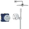 Image de GROHE Precision SmartControl, Ensemble de Douche Encastré 2 sorties, Douche de Tête Vitalio Joy 260 3 jets, Douchette Vitalio Get Stick 1 jet, Flexible 1,5 m, Chromé, 34878000