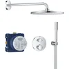 Image de GROHE Precision Thermostatique, Ensemble de Douche Encastré 2 sorties, Douche de Tête Vitalio Rain Mono 310, Douchette Vitalio Joy Cube Stick 1 jet, Flexible 1,5 m, Chromé, 34880000