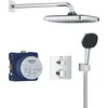 Image de GROHE Precision Thermostatique, Ensemble de Douche Encastré 2 sorties, Douche de Tête Vitalio Comfort 250, Douchette Vitalio Comfort 110 2 jets, Flexible 1,5 m, Chromé, 34882000