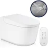 Image de GROHE Sensia WC Lavant Suspendu, 2 bras de douchette réglables hygiène intime (1 jet arrière, 1 jet douchette féminine), Télécommande, Cuvette sans bride, Blanc Alpin, 36507SH0